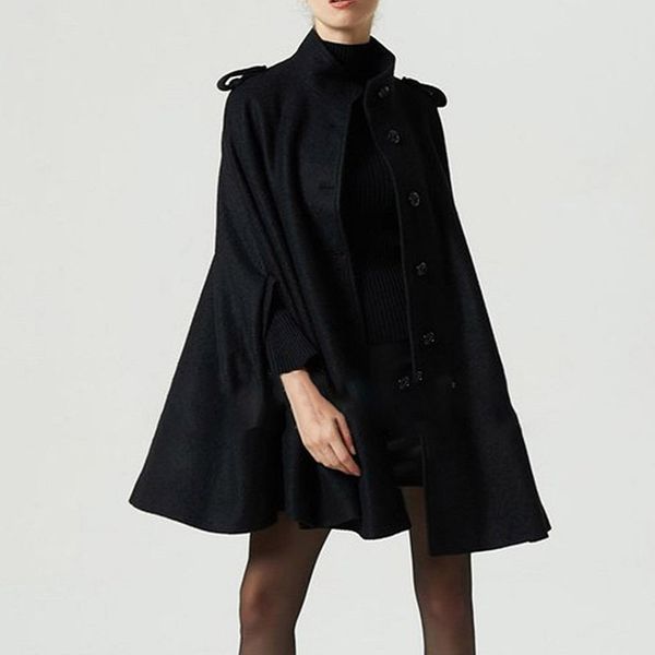 gothic cape wool women button loose casual overcoat high winter outerwear warm coats autumn street female black stylish coat eagop
gothic cape wool women button loose casual overcoat high winter outerwear warm coats autumn street female black stylish coat eagop