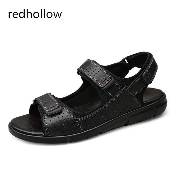 men casual summer sandals men's cow leather beach sandals hook & loop casual men shoes rome flat shoes for man plus size, Black
men casual summer sandals men's cow leather beach sandals hook & loop casual men shoes rome flat shoes for man plus size, Black
