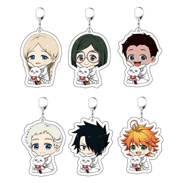 anime the promised neverland bag car key pendants keychain fashion cartoon figure acrylic keyrings, Silver
anime the promised neverland bag car key pendants keychain fashion cartoon figure acrylic keyrings, Silver