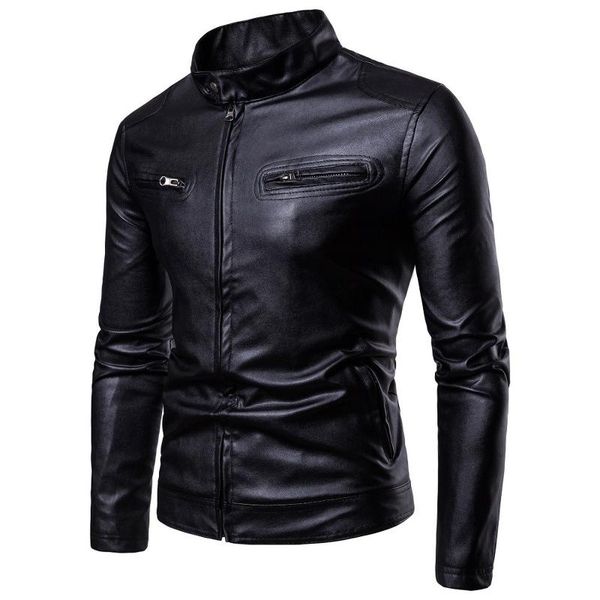 leather jackets men fashion stand collar black jackets winter zipper patchwork casual faux leather coats long sleeve pu fur
leather jackets men fashion stand collar black jackets winter zipper patchwork casual faux leather coats long sleeve pu fur