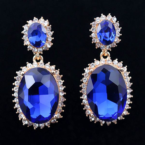 1 pair mixed color blue crystal statement earrings women bride wedding jewelry accessories stud earring hanging dangle earrings, Silver
1 pair mixed color blue crystal statement earrings women bride wedding jewelry accessories stud earring hanging dangle earrings, Silver