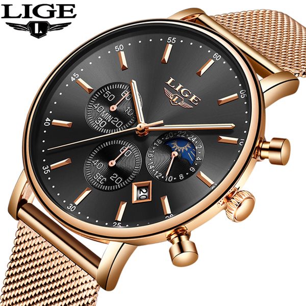 2019 lige mens watches quartz waterproof watch men ultra-thin mesh with calendar dial casual watch reloj hombre, Slivery;brown
2019 lige mens watches quartz waterproof watch men ultra-thin mesh with calendar dial casual watch reloj hombre, Slivery;brown