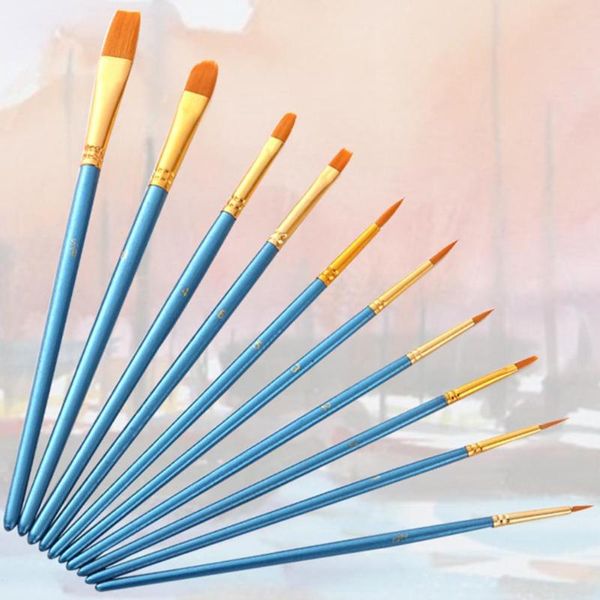 10pcs watercolor gouache wood aluminum painting brushes long handle soft nylon hair pens art supplies reusable manicure set
10pcs watercolor gouache wood aluminum painting brushes long handle soft nylon hair pens art supplies reusable manicure set