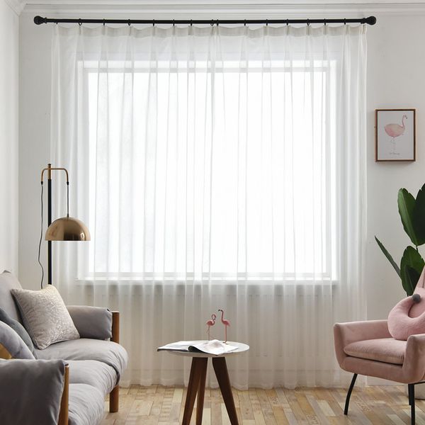 white tulle curtains for living room decoration modern solid sheer voile kitchen curtains
white tulle curtains for living room decoration modern solid sheer voile kitchen curtains