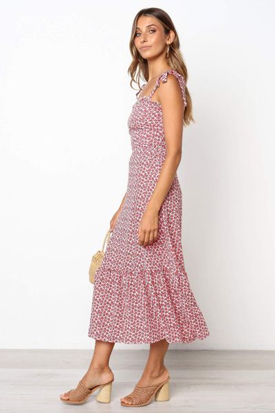 spring summer women's clothing european american sling small flower print waist dresses, Black;gray
spring summer women's clothing european american sling small flower print waist dresses, Black;gray