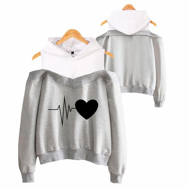 sweatshirt hoodies women autumn long sleeve hoodies off shoulder heart print loose hooded sweatshirt fake two-piece sudadera new, Black
sweatshirt hoodies women autumn long sleeve hoodies off shoulder heart print loose hooded sweatshirt fake two-piece sudadera new, Black