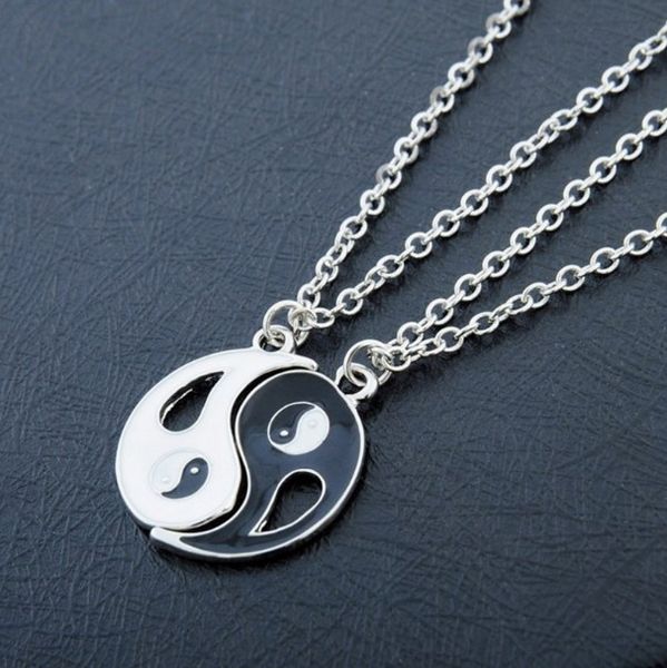 friendship forever yin yang gift trendy men friend women jewelry bagua tai chi necklace pendant black white, Silver
friendship forever yin yang gift trendy men friend women jewelry bagua tai chi necklace pendant black white, Silver