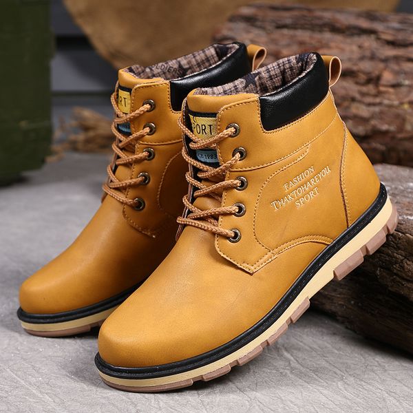 cimim new men large size casual leather shoes high fashion snow boots comfortable flat men's boots sale, Black
cimim new men large size casual leather shoes high fashion snow boots comfortable flat men's boots sale, Black