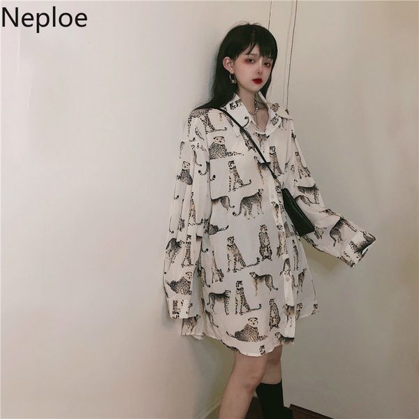 neploe korean vintage leopard medium-long blouse women long sleeve turn down collar shirt 2020 spring causal blusas 58699, White
neploe korean vintage leopard medium-long blouse women long sleeve turn down collar shirt 2020 spring causal blusas 58699, White