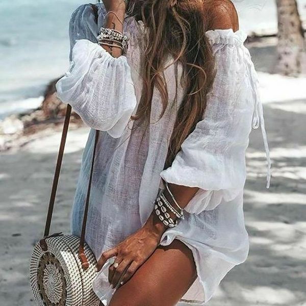 new women ladies boho summer off shoulder mini short dress fashion beach solid casual loose dress sundress, Black;gray
new women ladies boho summer off shoulder mini short dress fashion beach solid casual loose dress sundress, Black;gray
