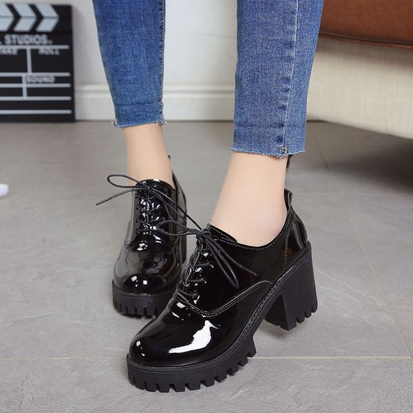 agutzm autumn winter women pumps pointed high heel women's shoes thick heel lace-up patent leather women high heels boots a240, Black
agutzm autumn winter women pumps pointed high heel women's shoes thick heel lace-up patent leather women high heels boots a240, Black