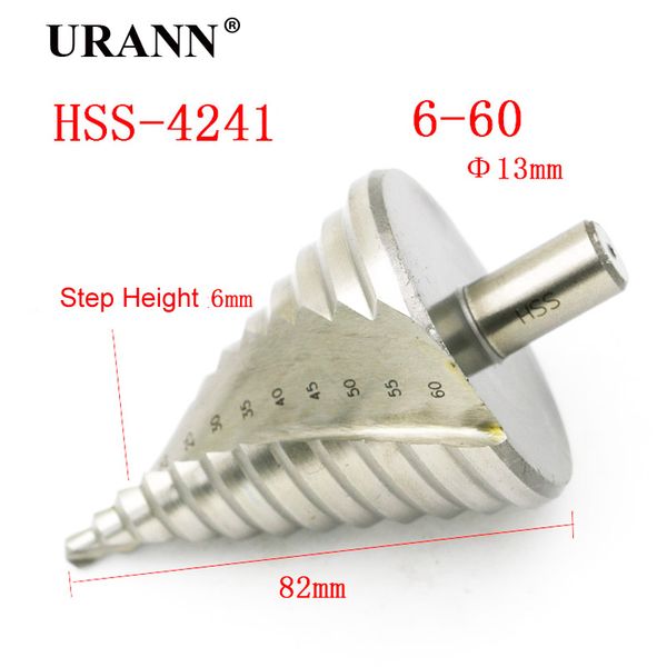 1pcs 6-60mm pagoda drill hexagon screw drill hss power tools spiral grooved metal steel step bits reamer reaming drilling
1pcs 6-60mm pagoda drill hexagon screw drill hss power tools spiral grooved metal steel step bits reamer reaming drilling