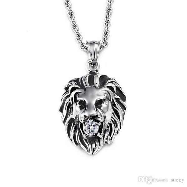 men 316l titanium steel lion head pendant inlaid with diamond cool hip-hop gold silver animal lion necklace pendant for men jewelry 60cm
men 316l titanium steel lion head pendant inlaid with diamond cool hip-hop gold silver animal lion necklace pendant for men jewelry 60cm