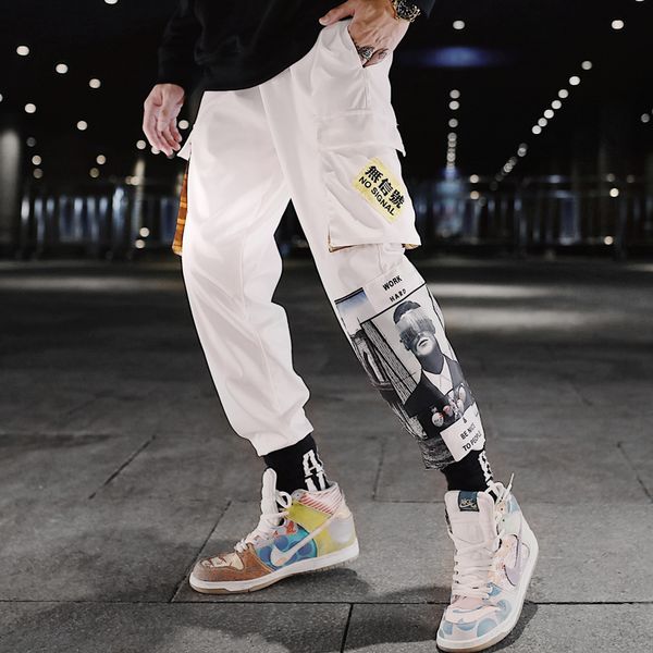 2019 color block hip hop white black patchwork cargo joggers letter print harem pants men casual dance trousers sweatpants male
2019 color block hip hop white black patchwork cargo joggers letter print harem pants men casual dance trousers sweatpants male