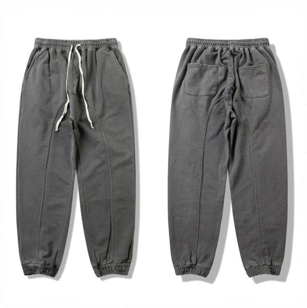 relaxed-fit garment-washed cotton sweatpants 2019ss fit loose men vintage drawstring jogger pants sweatpants, Black
relaxed-fit garment-washed cotton sweatpants 2019ss fit loose men vintage drawstring jogger pants sweatpants, Black