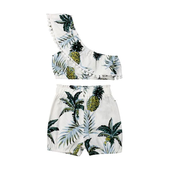 1-6t toddler baby girl clothing set pineapple sleeveless shorts pants 2pcs kids girls summer outfit clothes set, White
1-6t toddler baby girl clothing set pineapple sleeveless shorts pants 2pcs kids girls summer outfit clothes set, White