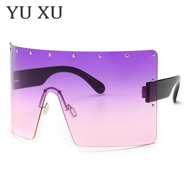 yu xu fashion square oversized sunglasses women uv400 retro brand designer rimless sun glasses for female ladies eyewear h138, White;black
yu xu fashion square oversized sunglasses women uv400 retro brand designer rimless sun glasses for female ladies eyewear h138, White;black