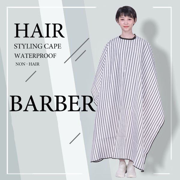 Горячие черная белой полоса Barber Cape взрослые водонепроницаемая антистатическая гладкая режущая накидка 1 шт много Элегантная версия
Горячие черная белой полоса Barber Cape взрослые водонепроницаемая антистатическая гладкая режущая накидка 1 шт много Элегантная версия