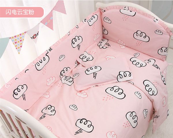 6/9pcs pink cloud baby bed bumper flat sheet crib bedding sets washable assemble cotton room decoration 120*60/120*70cm
6/9pcs pink cloud baby bed bumper flat sheet crib bedding sets washable assemble cotton room decoration 120*60/120*70cm