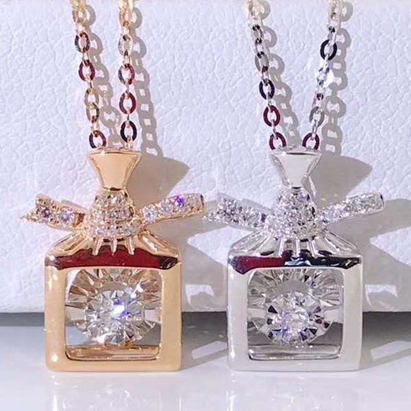 18k rose gold real diamond women pendant necklaces perfume bottles wedding party engagement anniversary necklaces birthday gift, Silver
18k rose gold real diamond women pendant necklaces perfume bottles wedding party engagement anniversary necklaces birthday gift, Silver