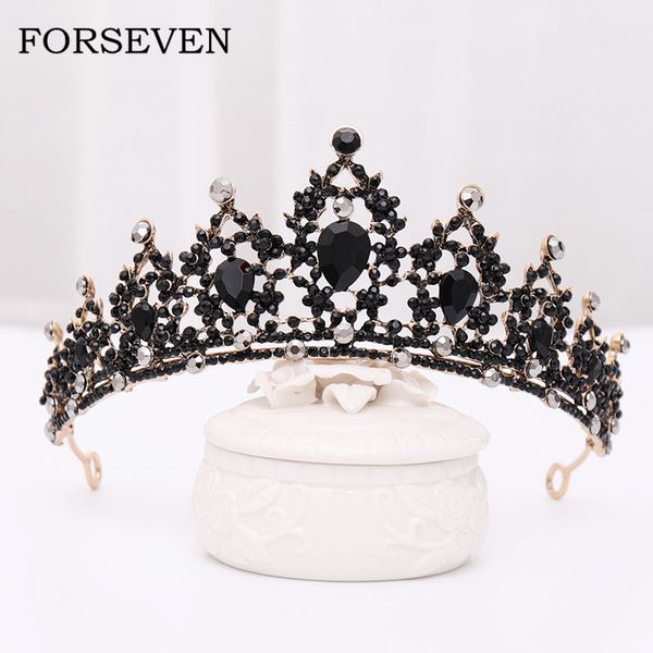 baroque crystal tiaras and crowns wedding hair accessories bridal crown tiara diadem jewelry black rhinestone wedding headpiece, Golden;white
baroque crystal tiaras and crowns wedding hair accessories bridal crown tiara diadem jewelry black rhinestone wedding headpiece, Golden;white