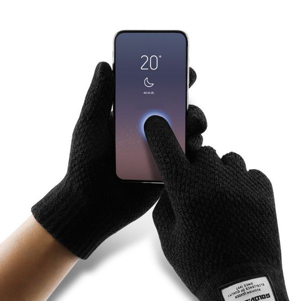 sturdy thermal lined warm knit gloves touch screen gloves outdoor sports full finger hands care, Black
sturdy thermal lined warm knit gloves touch screen gloves outdoor sports full finger hands care, Black