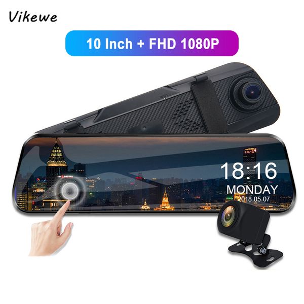vikewe 10 inch touch car dvr streaming rear view mirror dash camera fhd 1080p video recorder dual lens with rear view dash cam
vikewe 10 inch touch car dvr streaming rear view mirror dash camera fhd 1080p video recorder dual lens with rear view dash cam