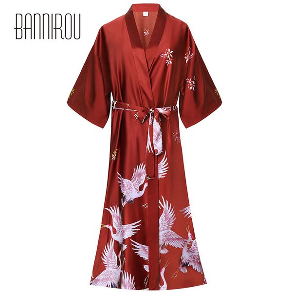 wedding woman robes silk stain kimono sleep wear summer new bathrobes for woman female lingerie women's sleepwears bannirou, Black;red
wedding woman robes silk stain kimono sleep wear summer new bathrobes for woman female lingerie women's sleepwears bannirou, Black;red