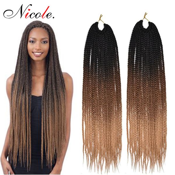 box braids synthetic hair extensions heat resistant fiber ombre color black/brown/red braids hair extension
box braids synthetic hair extensions heat resistant fiber ombre color black/brown/red braids hair extension