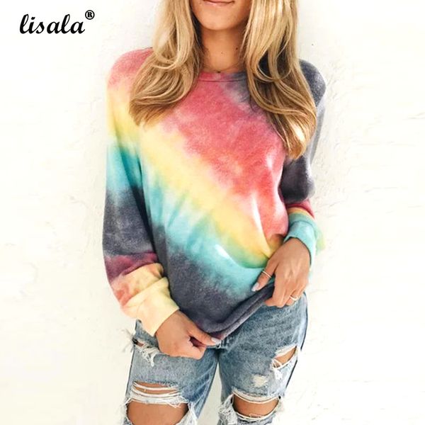 lisala 2019 autumn womens fashion tie dye sweatshirt crew neck tie-dye pullover hoodie, Black
lisala 2019 autumn womens fashion tie dye sweatshirt crew neck tie-dye pullover hoodie, Black