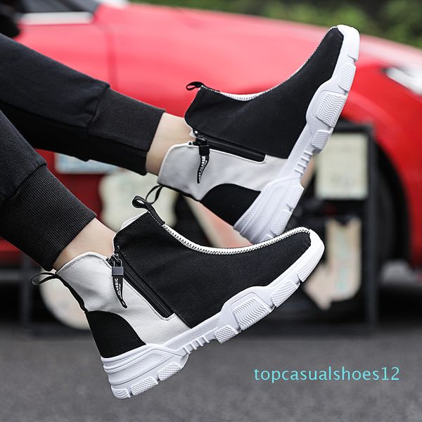 high-canvas shoes fashion sneakers male footwear men's casual shoes black sneakers spring and autumn men boots t12
high-canvas shoes fashion sneakers male footwear men's casual shoes black sneakers spring and autumn men boots t12