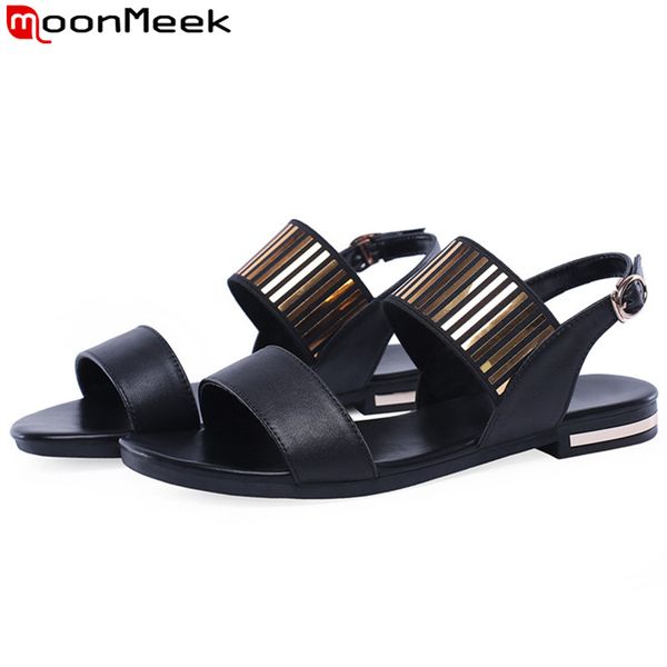 moonmeek large size 34-46 fashion summer new shoes woman buckle sandals women casual genuine leather shoes women 2019, Black
moonmeek large size 34-46 fashion summer new shoes woman buckle sandals women casual genuine leather shoes women 2019, Black