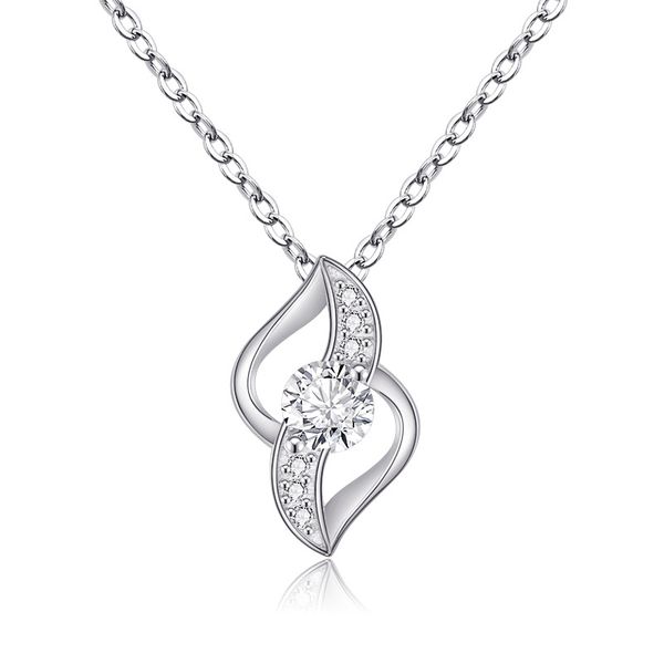 new romantic anti-allergy wedding pendant for women s925 and zircon jewelry engagement birthday gift for lover, Silver
new romantic anti-allergy wedding pendant for women s925 and zircon jewelry engagement birthday gift for lover, Silver