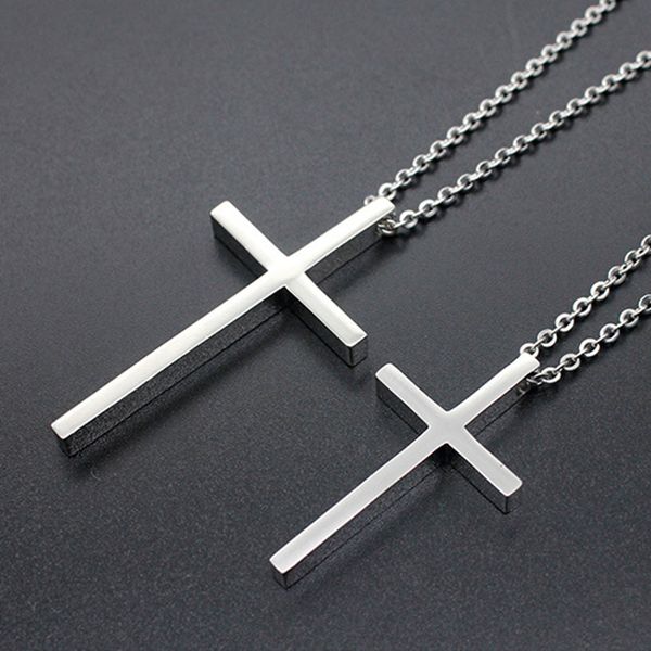 big medium small cross pendant necklaces mens stainless steel silver chain necklace simple jewelry on the neck hip hop wholesale
big medium small cross pendant necklaces mens stainless steel silver chain necklace simple jewelry on the neck hip hop wholesale