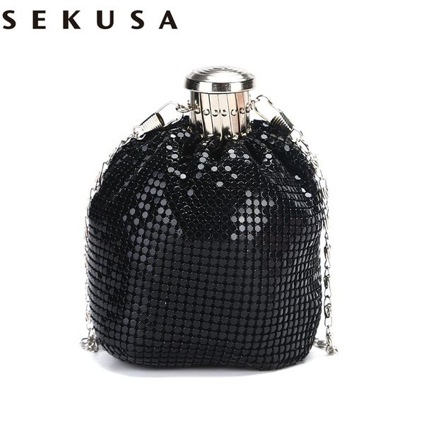 sekusa handmade european and american hip flask bag aluminum clutch bag lady wine bottle evening
sekusa handmade european and american hip flask bag aluminum clutch bag lady wine bottle evening