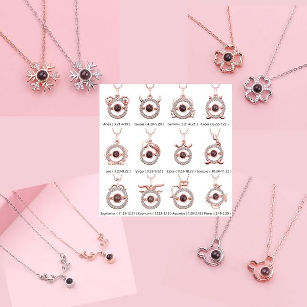 i love you necklaces in 100 languages around the world. 520 confession jewelry love memory projection pendant, Silver
i love you necklaces in 100 languages around the world. 520 confession jewelry love memory projection pendant, Silver
