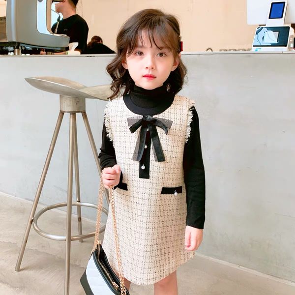 kid baby girl clothes spring autumn 2pcs long sleeve t-shirt plaid dress formal outfit set 2-7 years, White
kid baby girl clothes spring autumn 2pcs long sleeve t-shirt plaid dress formal outfit set 2-7 years, White