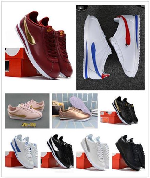classic cortez basic leather casual shoes fashion men women black white red golden skateboarding sneakers size 36-45 112566
classic cortez basic leather casual shoes fashion men women black white red golden skateboarding sneakers size 36-45 112566
