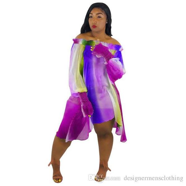 women dresses summer slash neck long sleeve dress stripe gradient ladies casual dresses irregular colorful printing, Black;gray
women dresses summer slash neck long sleeve dress stripe gradient ladies casual dresses irregular colorful printing, Black;gray