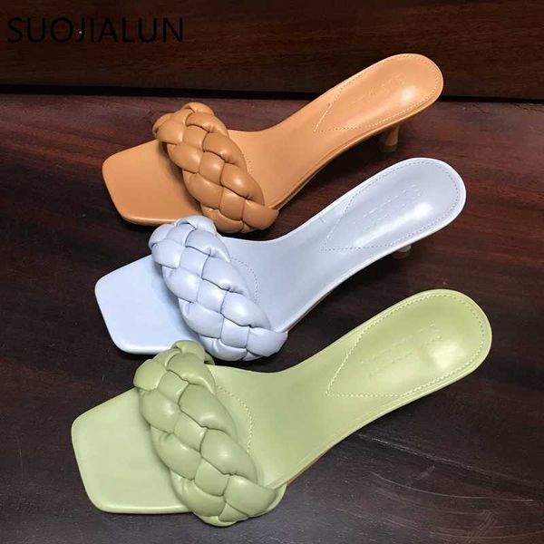 suojialun 2020 new design weave women slipper ladies summer hin high heel sandal open toe slip on slides plus size 41, Black
suojialun 2020 new design weave women slipper ladies summer hin high heel sandal open toe slip on slides plus size 41, Black