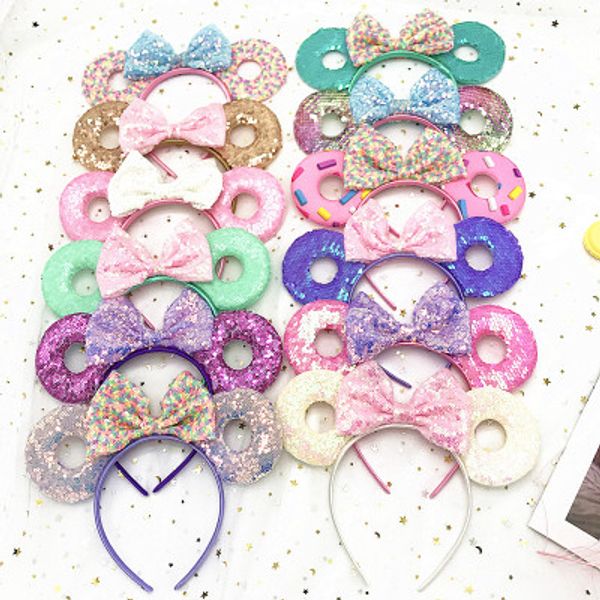 cute children's sequins donuts bows headband holiday party head ornaments europe and the united states children headband decoration, Slivery;white
cute children's sequins donuts bows headband holiday party head ornaments europe and the united states children headband decoration, Slivery;white