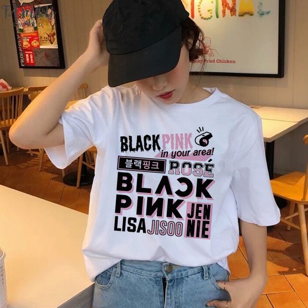 blackpink korean graphic t shirt women female femme t shirt tshirt tee shirts hip hop summer kawaii streetwear harajuku, White
blackpink korean graphic t shirt women female femme t shirt tshirt tee shirts hip hop summer kawaii streetwear harajuku, White