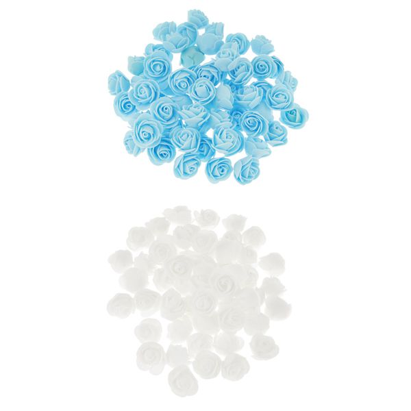 200pcs lifelike pe plastic rose flowers heads wedding bouquet floral decor valentine's day decorations light blue + white
200pcs lifelike pe plastic rose flowers heads wedding bouquet floral decor valentine's day decorations light blue + white