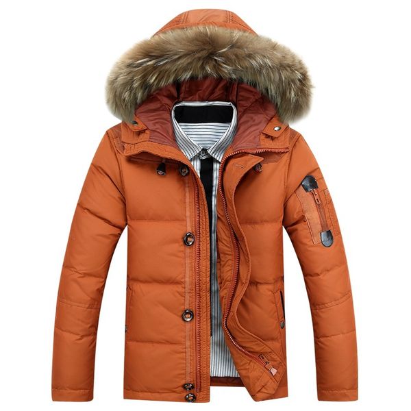 men's down jacket with hood 90% duck down winter overcoat plus size outwear jackets men winter coat ing, Black
men's down jacket with hood 90% duck down winter overcoat plus size outwear jackets men winter coat ing, Black