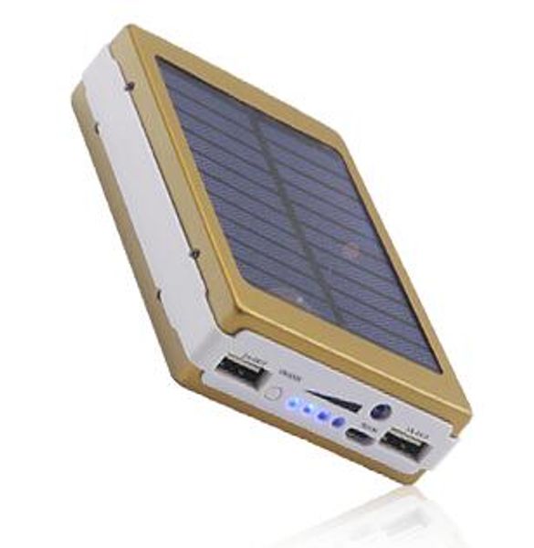 30000mah Solar Battery Chargers Portable Camping Light Double Usb Solar Energy Panel Power Bank With Led Light For Mobile Phone Pad Tablet