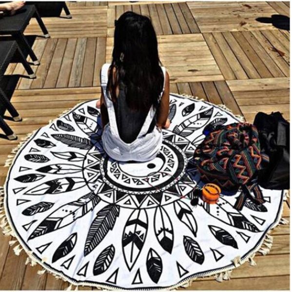 sales wholesales 2019 beach towel round printed tai ji large tassel bath towel sun block shawl yoga mat
sales wholesales 2019 beach towel round printed tai ji large tassel bath towel sun block shawl yoga mat