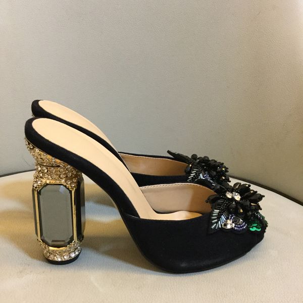 2020 leather 10cm chunky high heels glass rhinestone peep-toes diamond sandals butterfly shoes party wedding mary jane slipper, Black
2020 leather 10cm chunky high heels glass rhinestone peep-toes diamond sandals butterfly shoes party wedding mary jane slipper, Black
