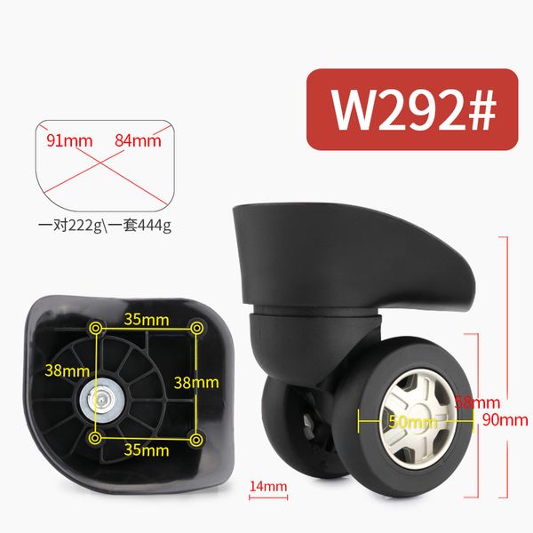 luggage universal wheel accessories wheel trolley luggage casters aircraft mute universal repair 20/28 inch replacement, Black
luggage universal wheel accessories wheel trolley luggage casters aircraft mute universal repair 20/28 inch replacement, Black