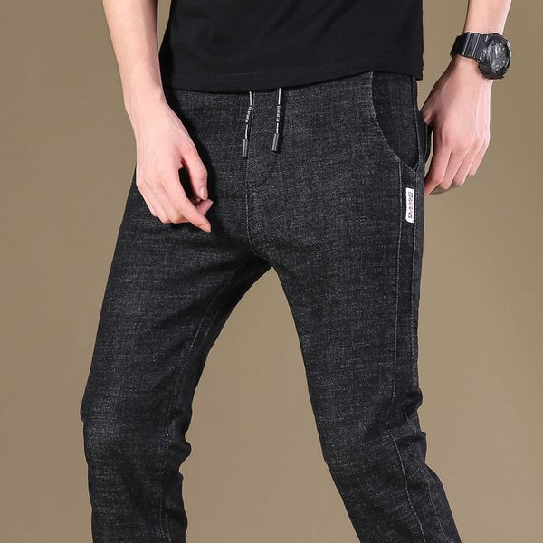new mens pencil pants 2019 fashion men casual slim fit straight stretch feet skinny zipper jeans for male sell trousers, Blue
new mens pencil pants 2019 fashion men casual slim fit straight stretch feet skinny zipper jeans for male sell trousers, Blue