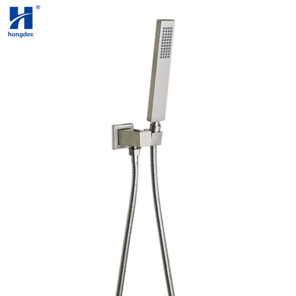 hongdec bathroom brass hand held shower head with wall connector and hose set brushed nickel
hongdec bathroom brass hand held shower head with wall connector and hose set brushed nickel